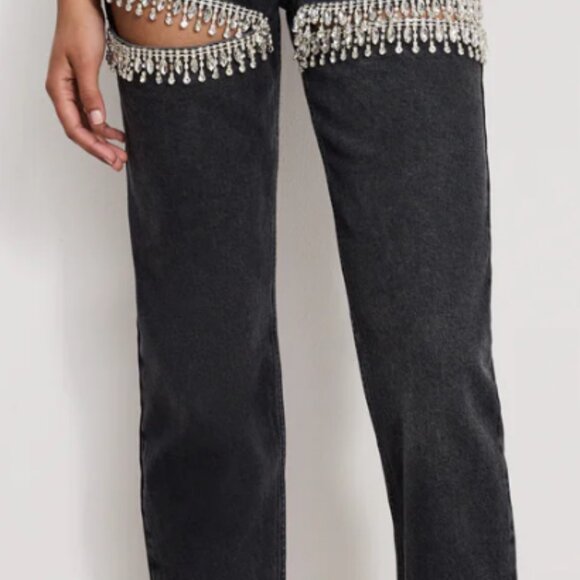 NWOT Good American Icon Straight Diamond Jeans- size 14 - Picture 5 of 12